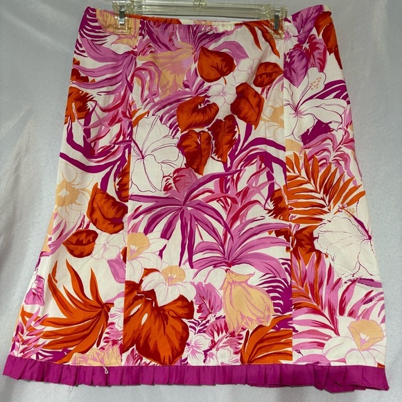 KAKTUS Floral Ruffle Hem Skirt Size M - Picture 1 of 9